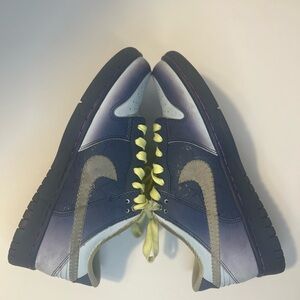 Nike Dunk Low 'Halloween Fearless' Blue Sneakers, Size 6Y FQ8354-491